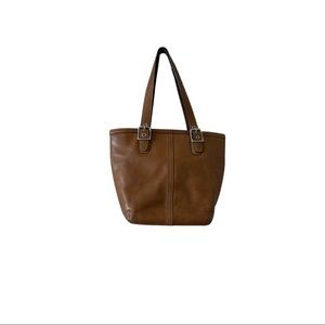 Coach tan leather handbag